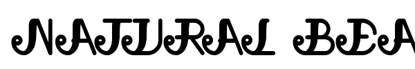 Natural Beauty font preview